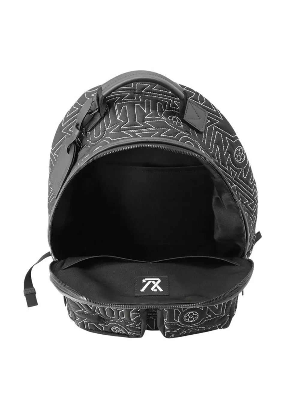 Louis Vuitton Backpack Snow Capsule Collection Multi Pocket Nylon Black